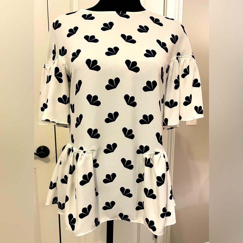 Ann Taylor flutter sleeve blouse.